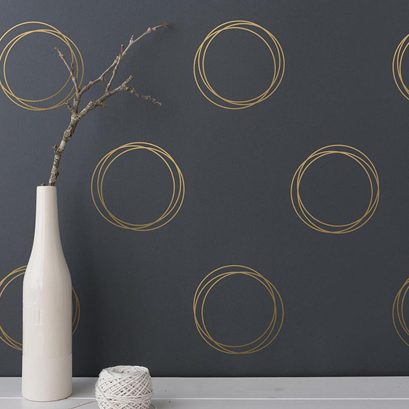 Vape Ring - Geometric Ring Circle Wall Sticker Kids